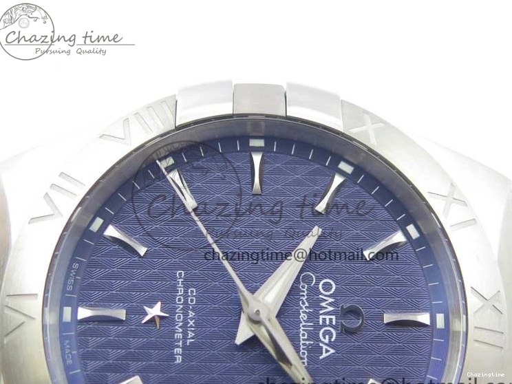 0119 SunProtective Constellation 38mm SS VSF 1:1 Best Edition Blue Textured Dial on SS Bracelet A8500 Super Clone 7917
